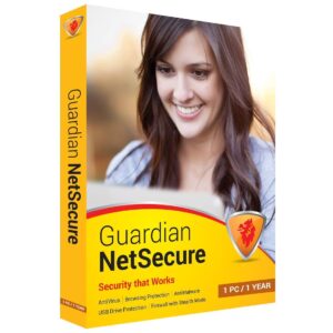 Guardian Netsecure Antivirus 1 PC 1 Year ( Instant Email Delivery of Key) No CD