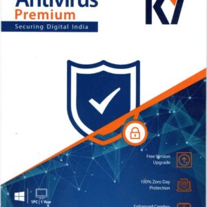 K7 Antivirus Premium 1 Pc 1 Year (Instant Email Delivery of Key) No CD